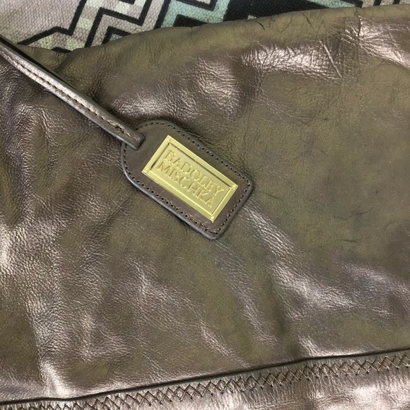 Badgley Mischka Women Handbag Bronze top handle Hobo bag EUC Fall, Boho Metallic - Picture 4 of 9